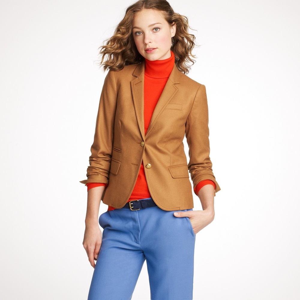J.Crew Schoolboy Blazer in brown size 2